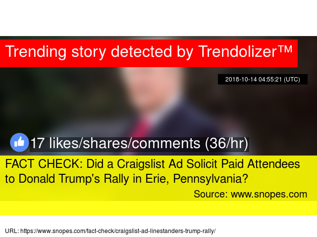 Fact Check Did A Craigslist Ad Solicit Paid Attendees To Donald